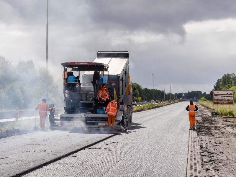 Werkzaamheden Ganzenweg (N302) Zeewolde naderen einde